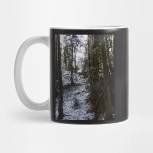 Forest Sun Rays in the Snow #53 Mug